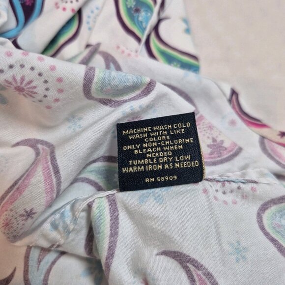 CREMIEUX PREMIUM DENIM Men's Size M Shirt Stretch White Paisley Multi  (57) - Picture 5 of 11